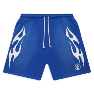 Hellstar Blue Flame Shorts