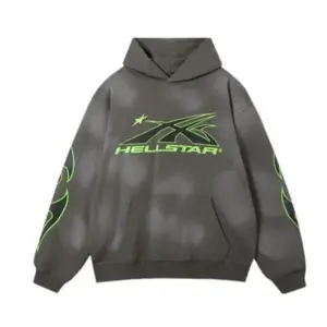 Chic Grey Hellstar Hoodie