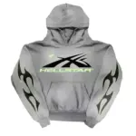 Grey Hellstar Sport Logo Hoodie