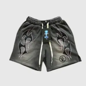 Hellstar Studios Records Star Shorts in Grey