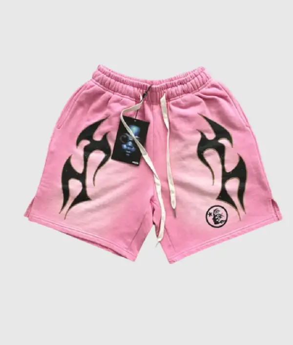 Hellstar Studios Records Star Pink Shorts