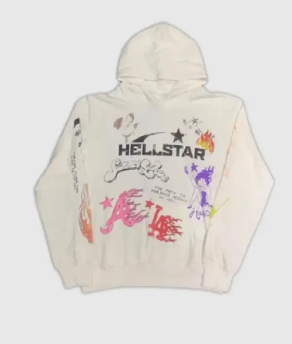 Hellstar Studios White Summer Love Hoodie